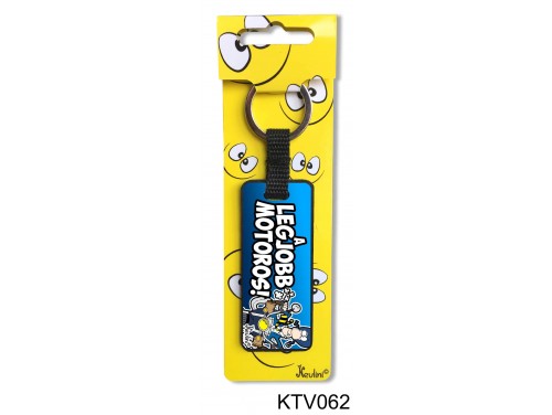 (KTV062) Vicces kulcstartó 7,5 cm - A legjobb motoros - Motoros Ajándékok